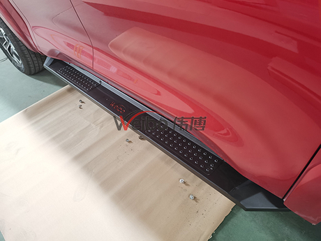 V4 Universal Black Steel Powder Coated Side Step for Isuzu D-max 2012+