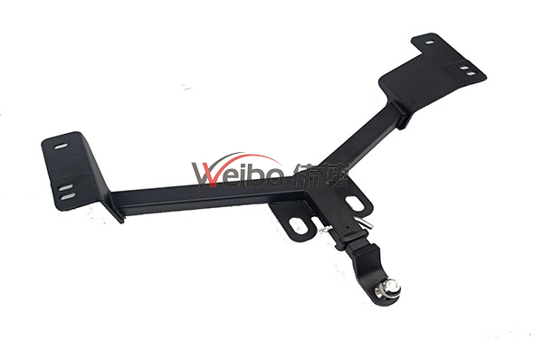 Black Steel Rear Tow Bar With Square Pipe