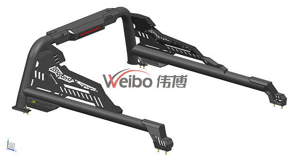 F24 Style Black Iron Steel Roll Bar for Hilux Vigo