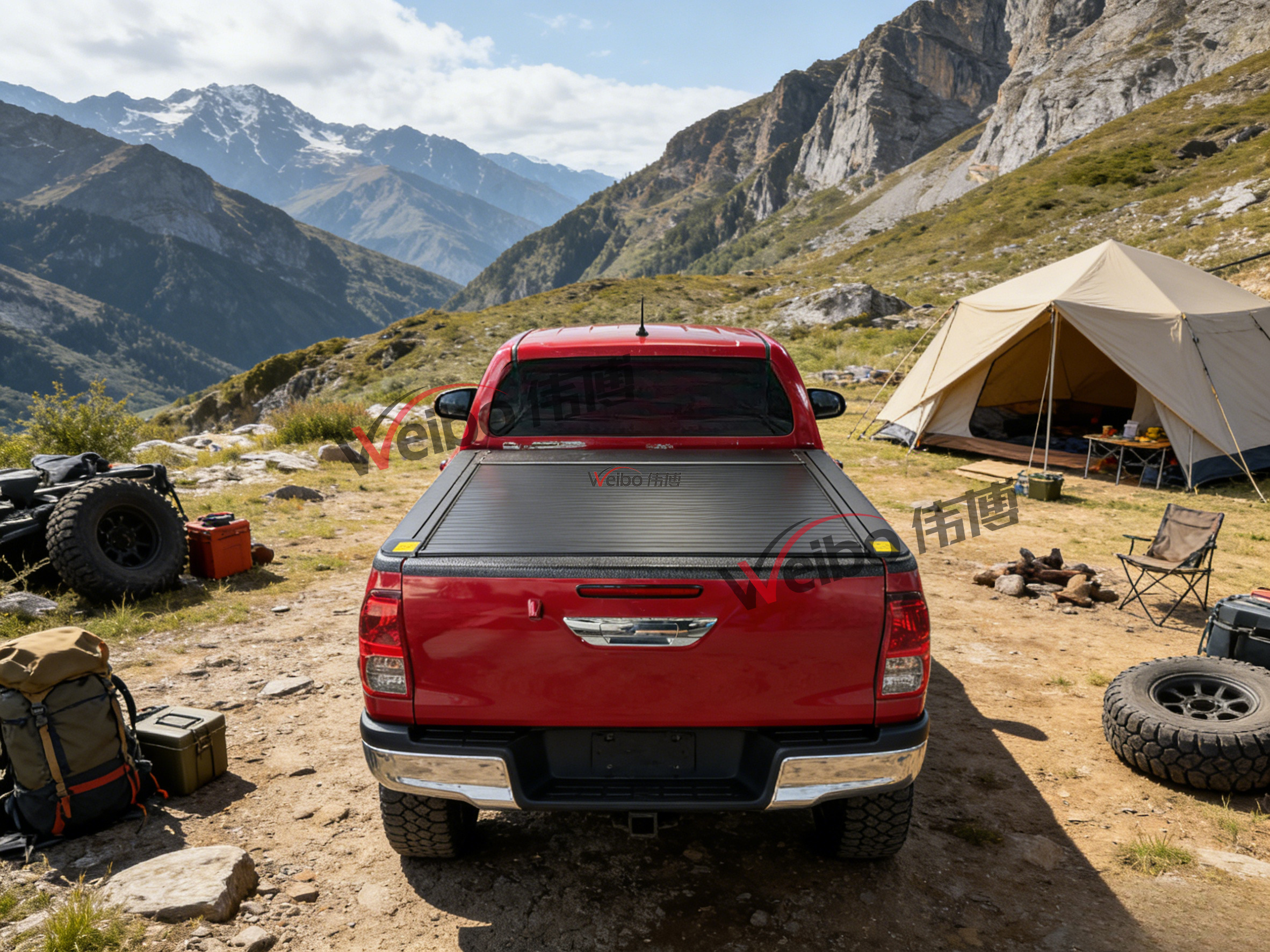 C Style Aluminum Mannual Roller Lid for Hilux Revo 15+/ Cannon 19+