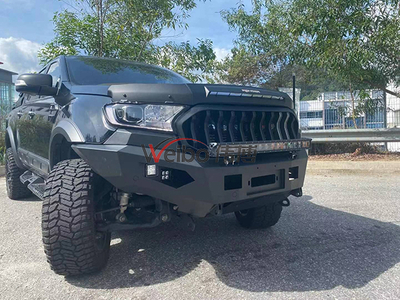 Steel Light Texture Black Front Bumper For Pick Up