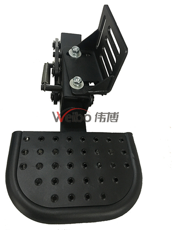 Black Powder Coated Steel Rear Hitch Step for Toyota Hilux Revo