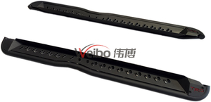 V2 Universal Black Steel Powder Coated Side Bar Side Step for Toyota Hilux Revo 2015+