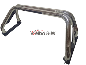 High base style with cross bar stainless steel roll bar 