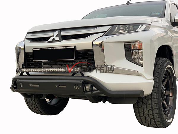 4x4 Texture Black Steel Universal 1-Tube Front Bar for Toyota Hilux Revo 2015+