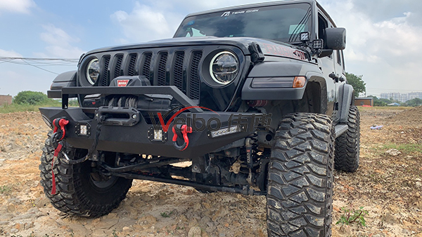 Texture Black Steel Front Bumper for Jeep Wrangler JL 2018+