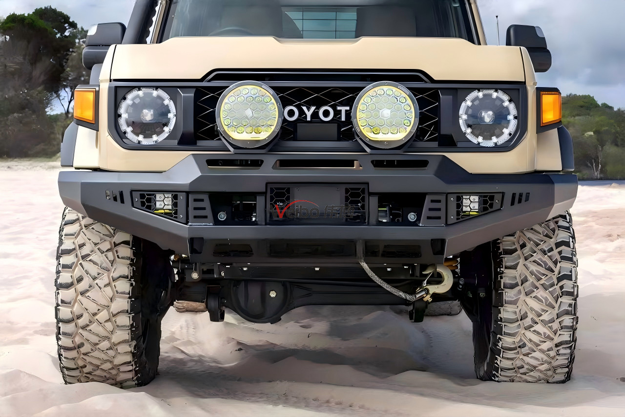 Heavy Duty Steel Front Bumper for Land Cruiser LC76 2025+