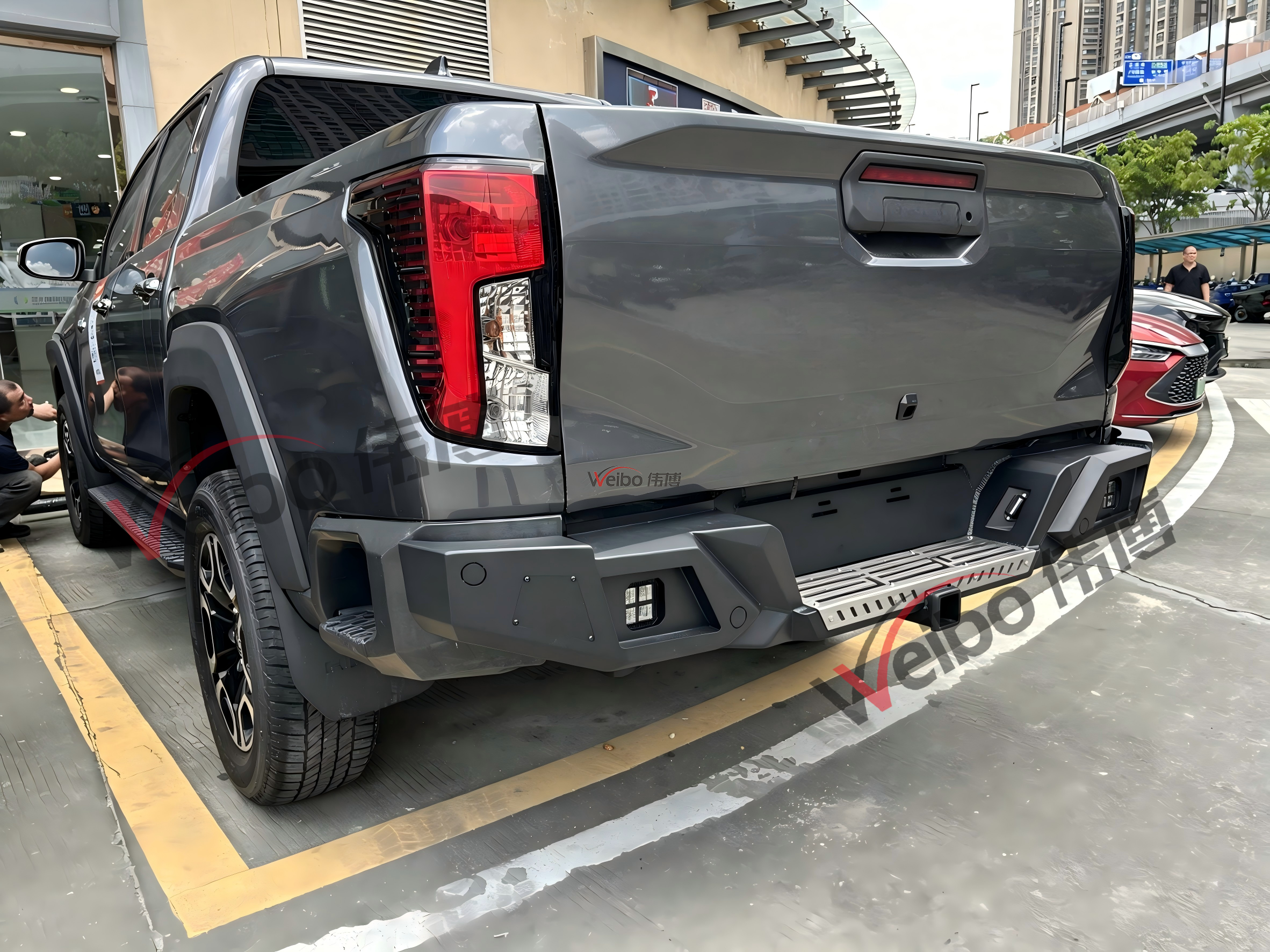 Heavy Duty Steel Rear Bumper for Hilux Travo 2026